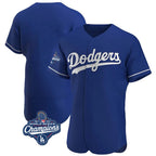 Choea LA.Dodgers Blank Player Royal Limited Elite Home World Series Meet Stitched Jerseys