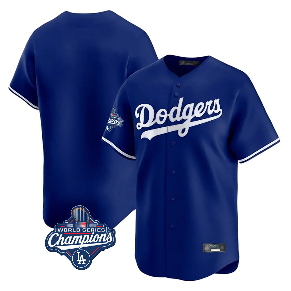 Choea LA.Dodgers Blank Player Royal Limited Home World Series Meet Stitched Jerseys