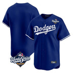 Choea LA.Dodgers Blank Player Royal Limited Home World Series Stitched Jerseys