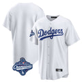 Choea LA.Dodgers Blank Player White Game Home World Series Meet Stitched Jerseys