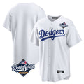 Choea LA.Dodgers Blank Player White Game Home World Series Stitched Jerseys