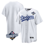 Choea LA.Dodgers Blank Player White Game Home World Series Stitched Jerseys
