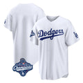 Choea LA.Dodgers Blank Player White Home Game World Series Meet Stitched Jerseys