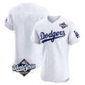 Choea LA.Dodgers Blank Player White Limited Elite Home World Series Stitched Jerseys
