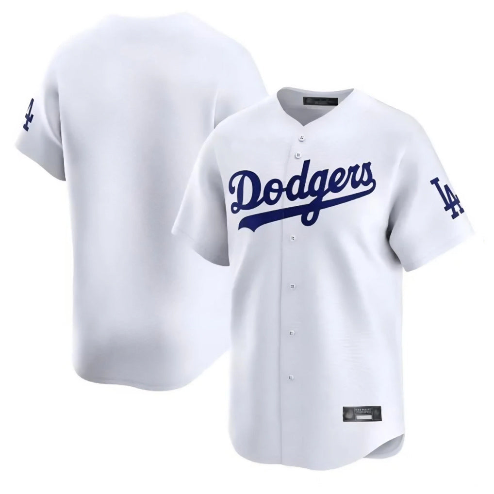 Choea LA.Dodgers Blank Player White Limited Home Stitched Jerseys