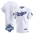 Choea LA.Dodgers Blank Player White Limited Home World Series Meet Stitched Jerseys