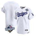 Choea LA.Dodgers Blank Player White Limited Home World Series Stitched Jerseys