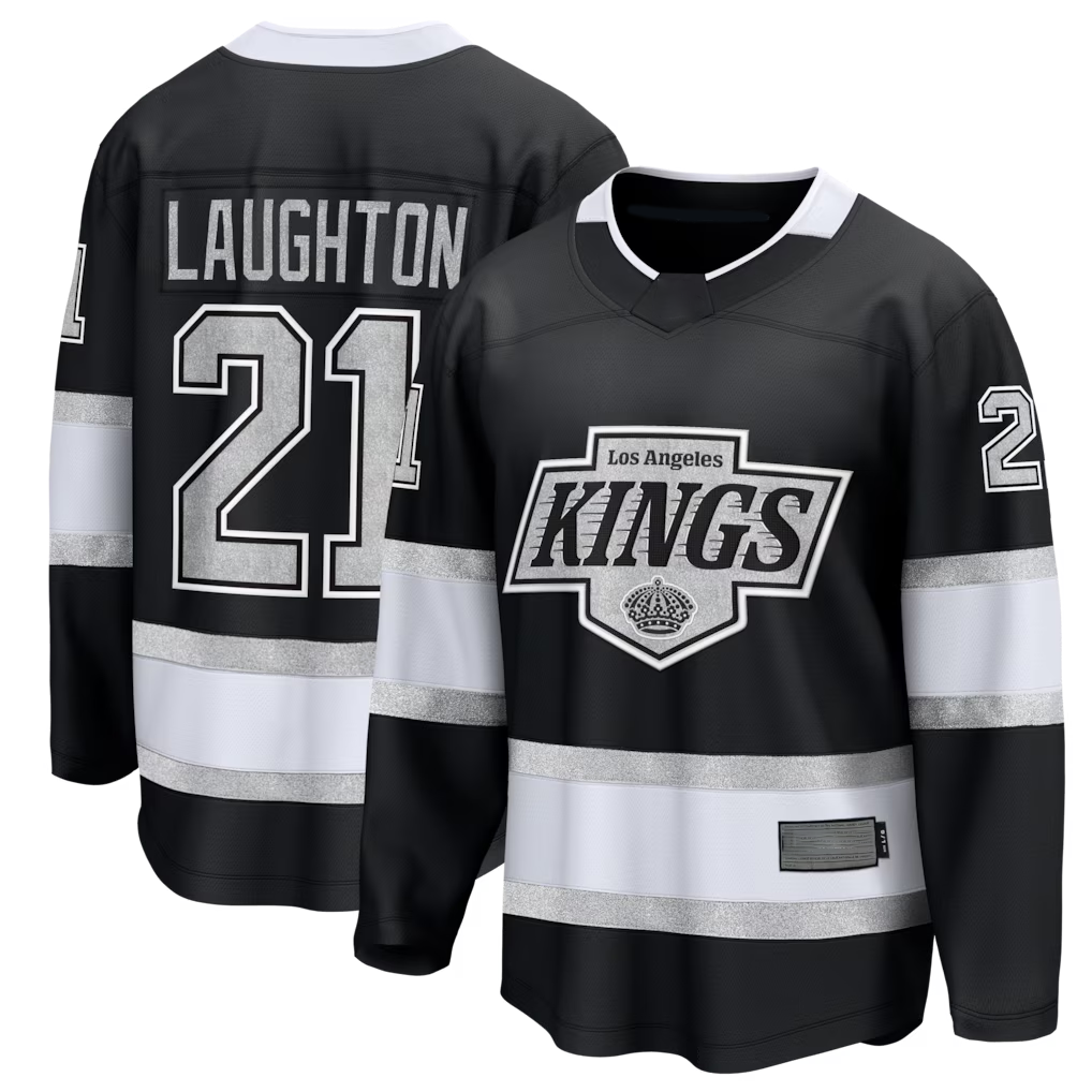 Choea LA.Kings #21 Scott Laughton Black Home Breakaway Jerseys