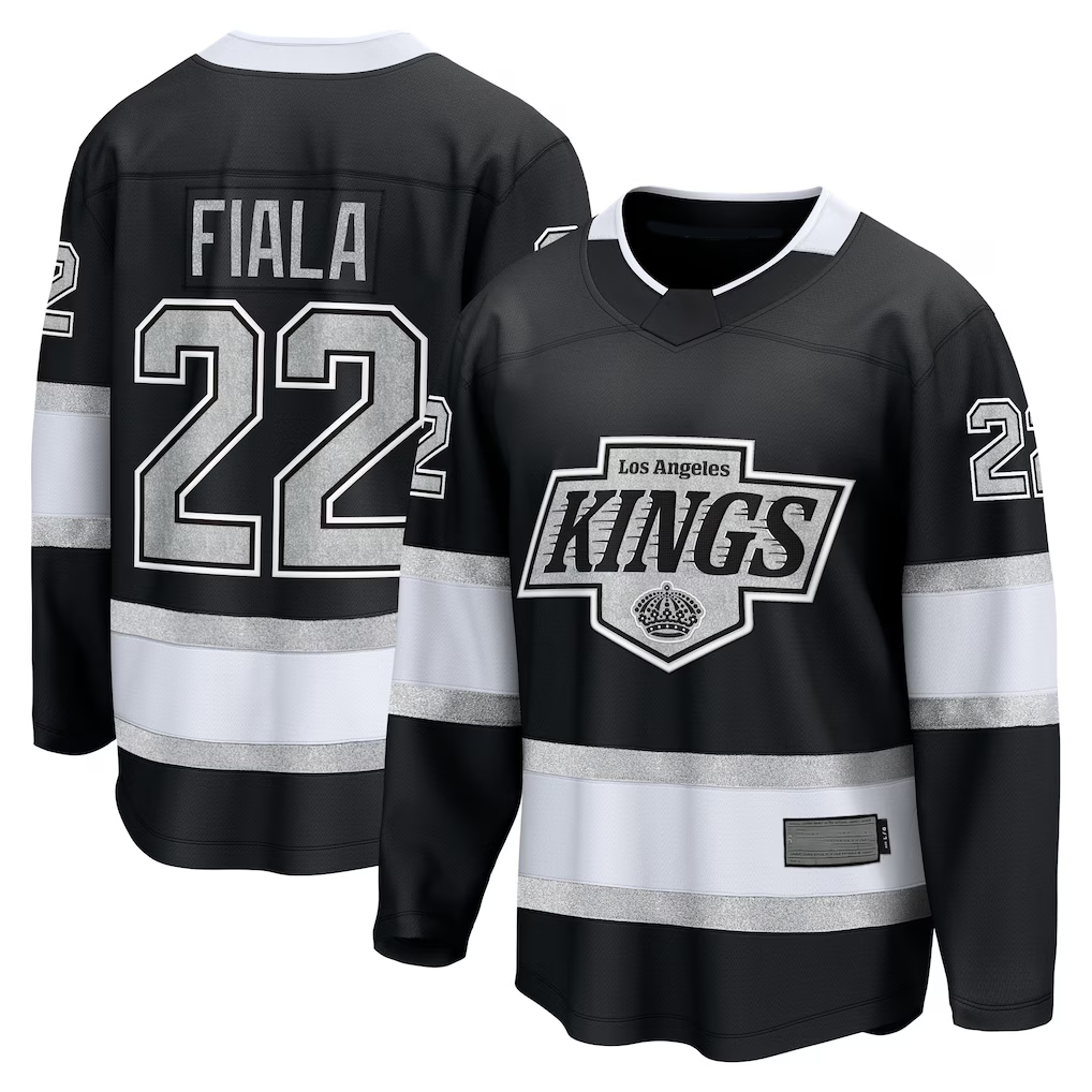 Choea LA.Kings #22 Kevin Fiala Black Home Breakaway Jerseys