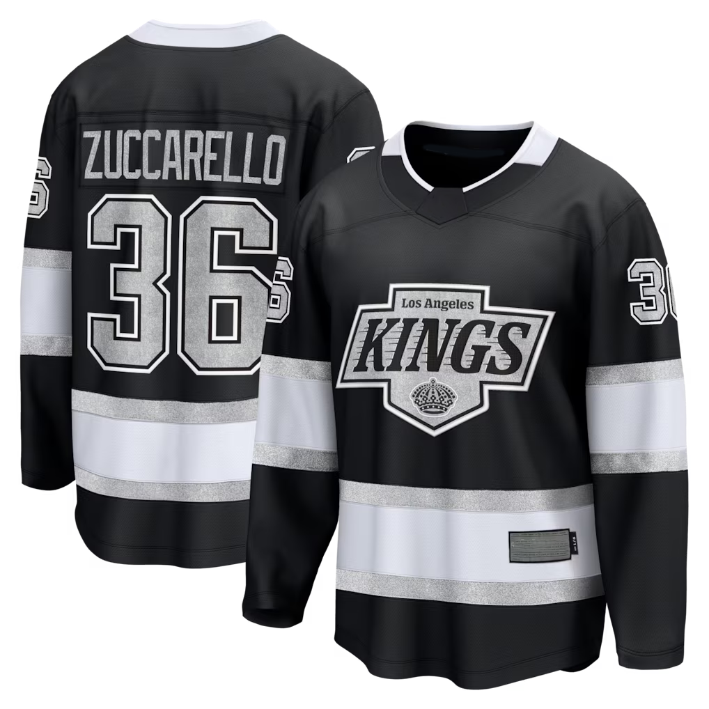 Choea LA.Kings #36 Mats Zuccarello Black Home Breakaway Jerseys