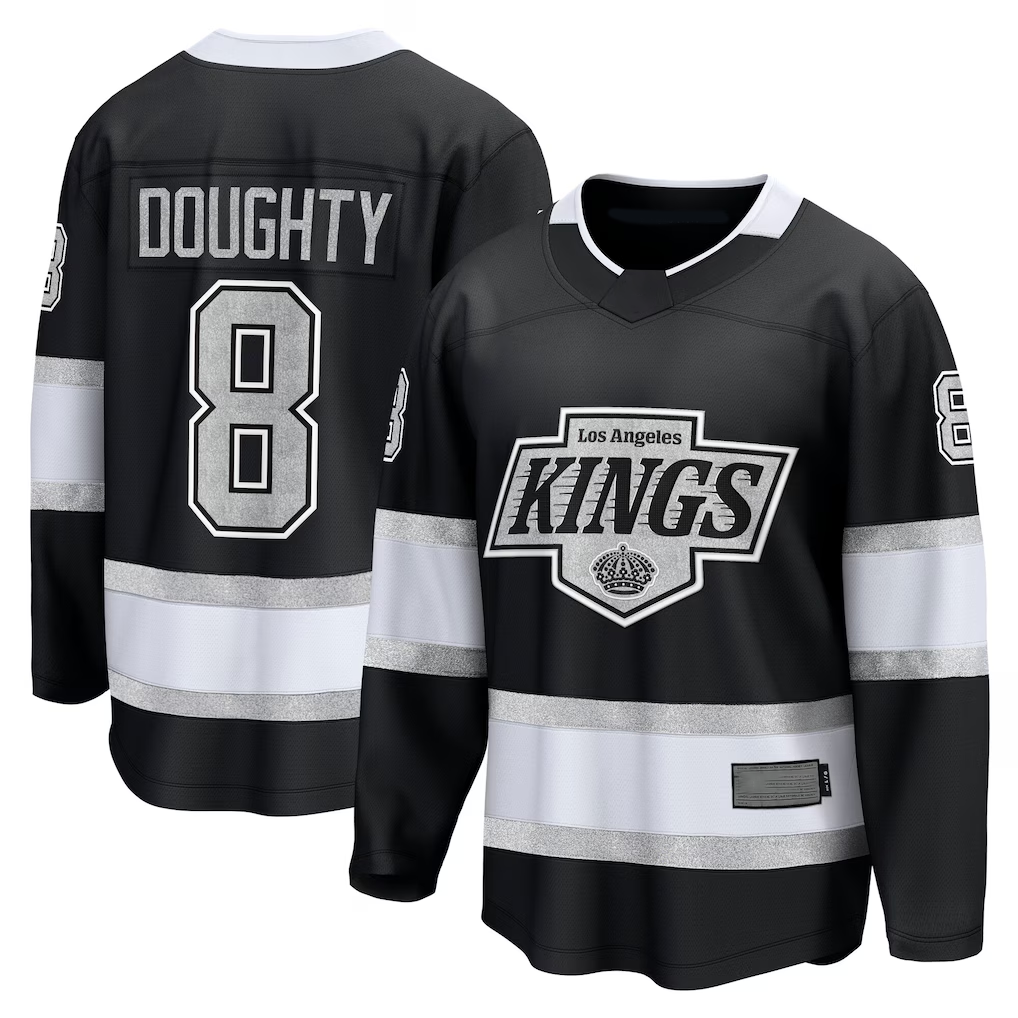 Choea LA.Kings #8 Drew Doughty Black Home Premier Breakaway Player Jerseys