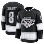 Choea LA.Kings #8 Drew Doughty Black Home Premium Jerseys
