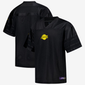 Choea LA.Lakers Black Courtside Football Stitched Jerseys