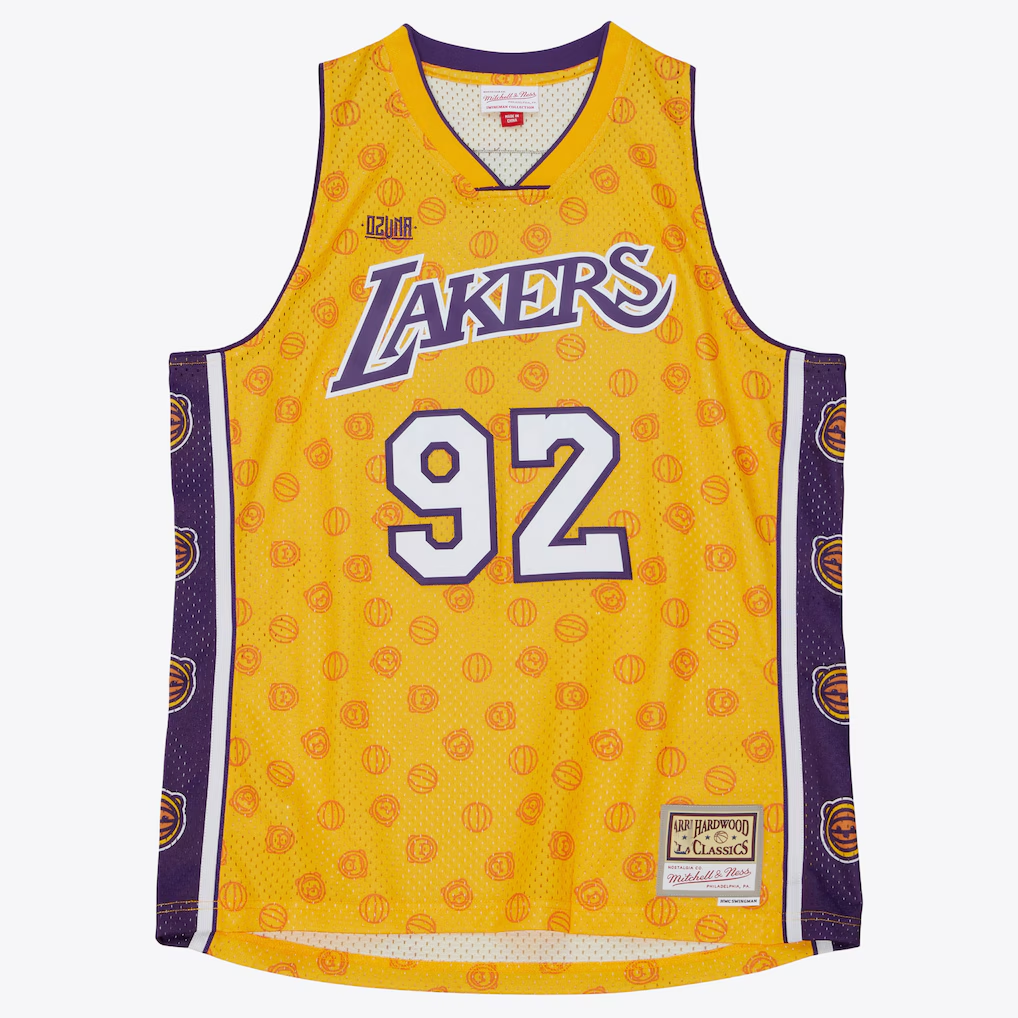 Choea LA.Lakers Mitchell & Ness x Ozuna Swingman Stitched Jerseys