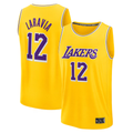 Choea LA.Lakers #12 Jake LaRavia Gold Fast Break Replica Stitched Jerseys - Icon Edition