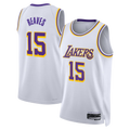 Choea LA.Lakers #15 Austin Reaves White Association Edition Swingman Stitched Jerseys