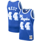 Choea LA.Lakers #44 Jerry West Mitchell & Ness Royal Hardwood Classics Swingman Stitched Jerseys