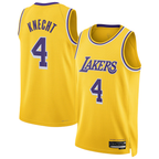 Choea LA.Lakers #4 Dalton Knecht Gold Swingman Stitched Jerseys