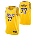 Choea LA.Lakers #77 Luka Don?i? Gold Swingman Stitched Jerseys - Icon Edition