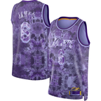 Choea LA.Lakers #8 LeBron James Purple Select Series Swingman Stitched Jerseys