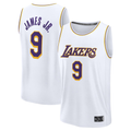 Choea LA.Lakers #9 Bronny James White Fast Break Replica Player Stitched Jerseys - Association Edition