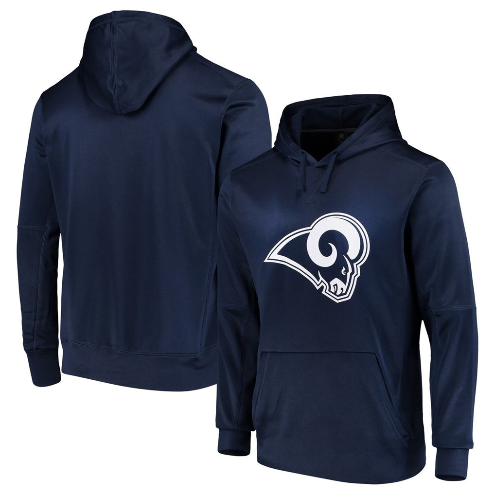 Choea LA.Rams Navy Pullover Hoodie Limited Game Blank Player Stitched Jerseys