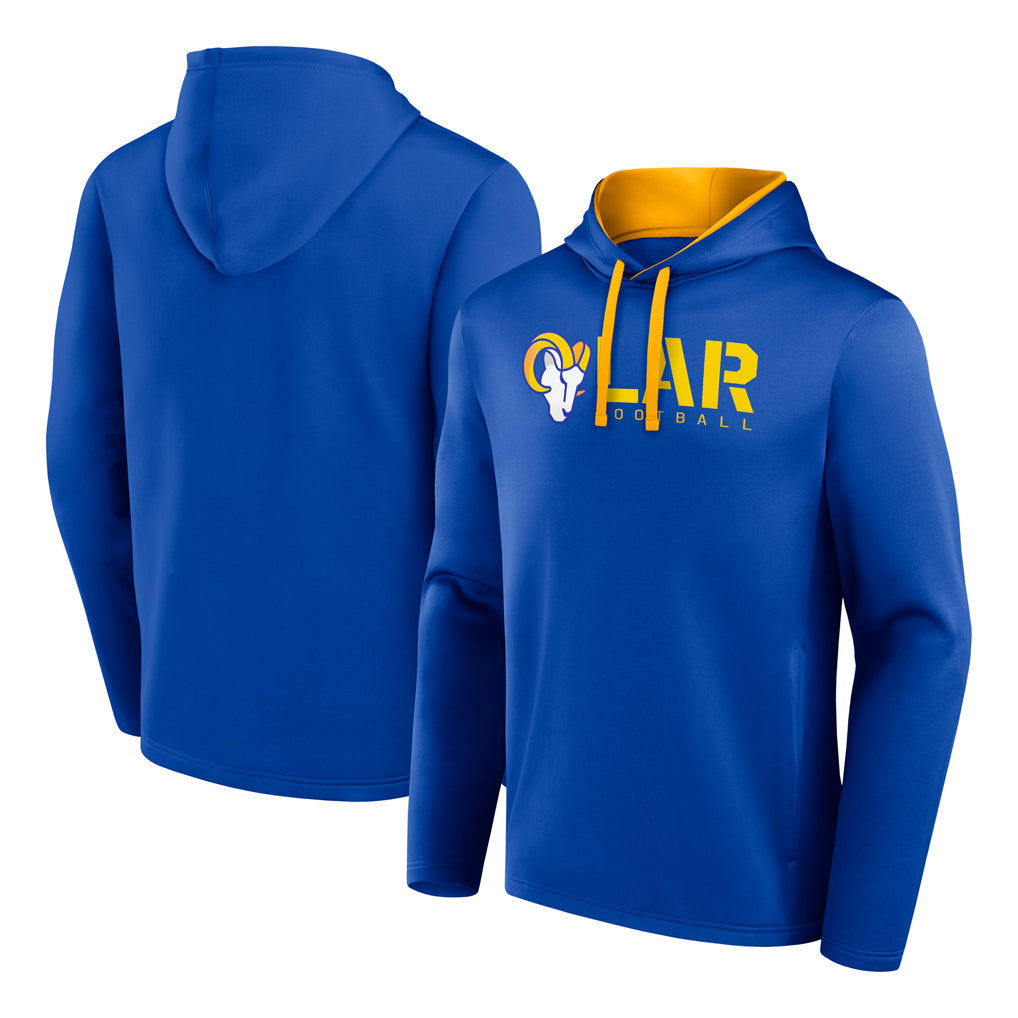 Choea LA.Rams Royal Pullover Hoodie Limited Game Blank Player Stitched Jerseys