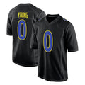 Choea LA.Rams #0 Byron Young Player Black Fashion Limited Home Game Stitched Jerseys
