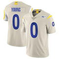 Choea LA.Rams #0 Byron Young Player Bone Limited Vapor Home Game Stitched Jerseys