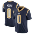 Choea LA.Rams #0 Byron Young Player Navy Limited Vapor Untouchable Home Game Stitched Jerseys