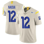 Choea LA.Rams #12 Puka Nacua Player Bone Limited Vapor Home Game Stitched Jerseys