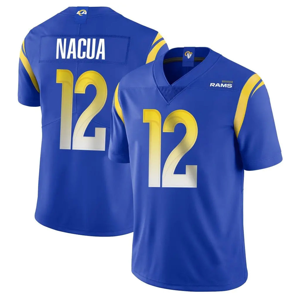 Choea LA.Rams #12 Puka Nacua Player Royal Limited Vapor Untouchable Home Game Stitched Jerseys