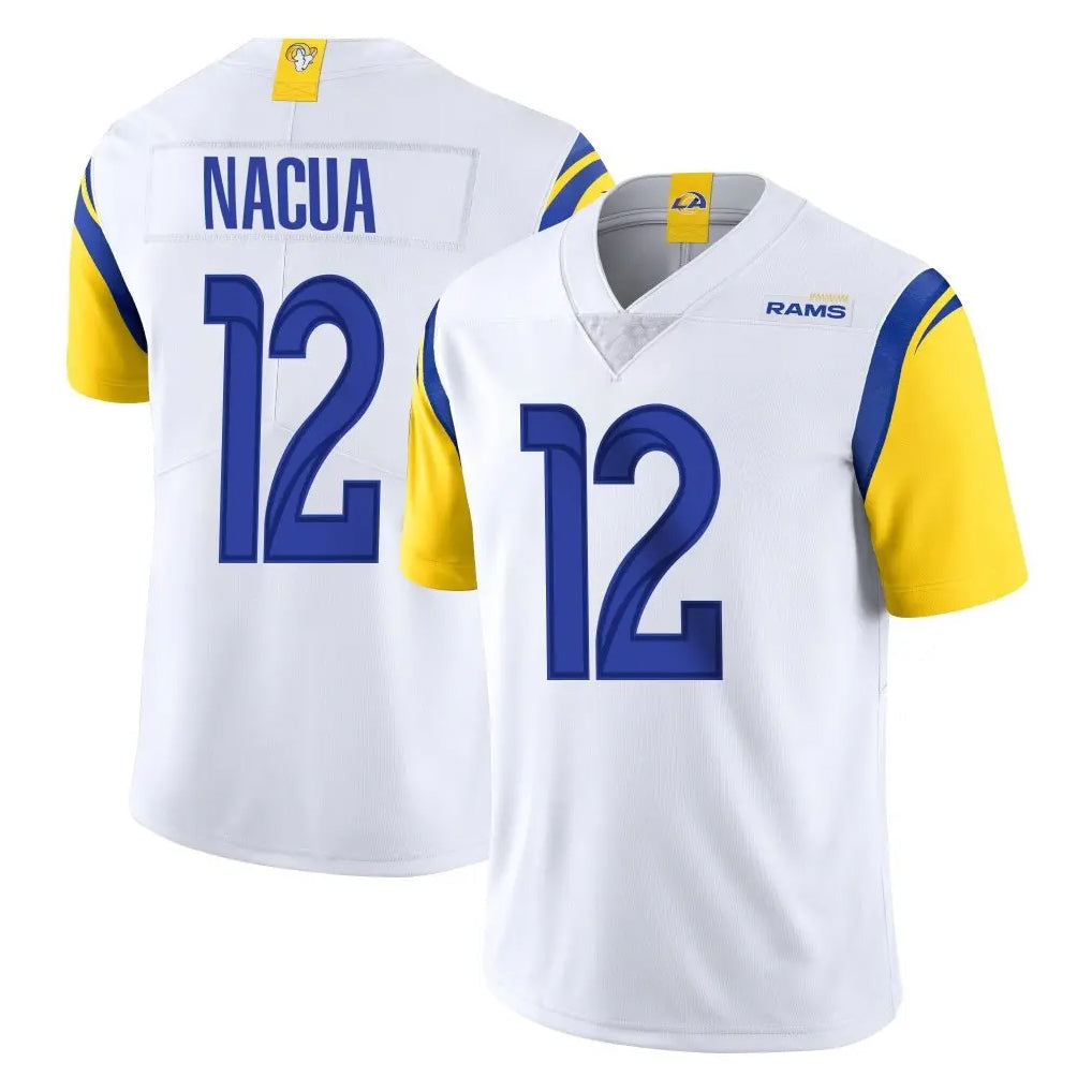Choea LA.Rams #12 Puka Nacua Player White Limited Vapor Untouchable Home Game Stitched Jerseys