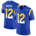 Choea LA.Rams #12 Puka Nacua Royal Vapor F.U.S.E. Limited Player Stitched Jerseys