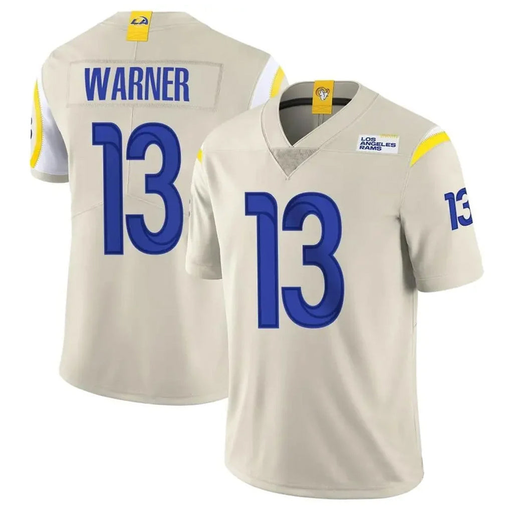 Choea LA.Rams #13 Kurt Warner Player Bone Limited Vapor Retired Stitched Jerseys