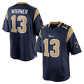 Choea LA.Rams #13 Kurt Warner Player Navy Retired Limited Stitched Jerseys