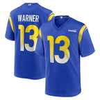 Choea LA.Rams #13 Kurt Warner Player Royal Retired Limited Stitched Jerseys