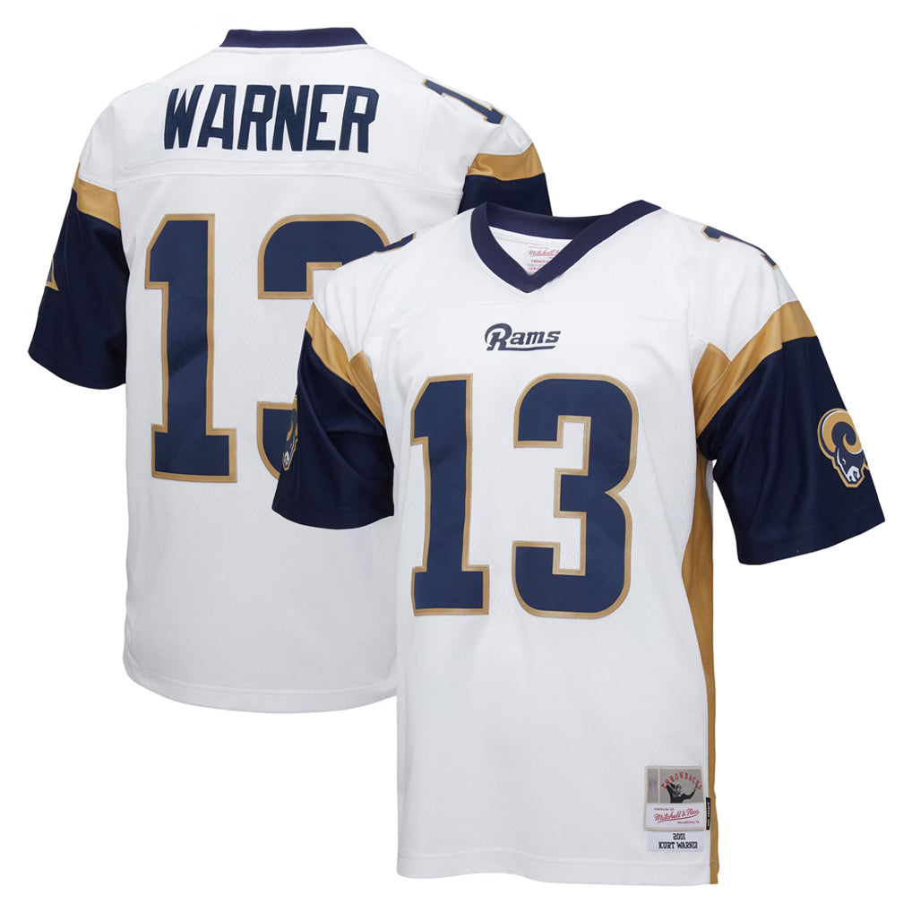 Choea LA.Rams #13 Kurt Warner Player White Retired Limited Stitched Jerseys