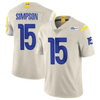 Choea LA.Rams #15 Ty Simpson Player Bone Limited Vapor Home Game Stitched Jerseys