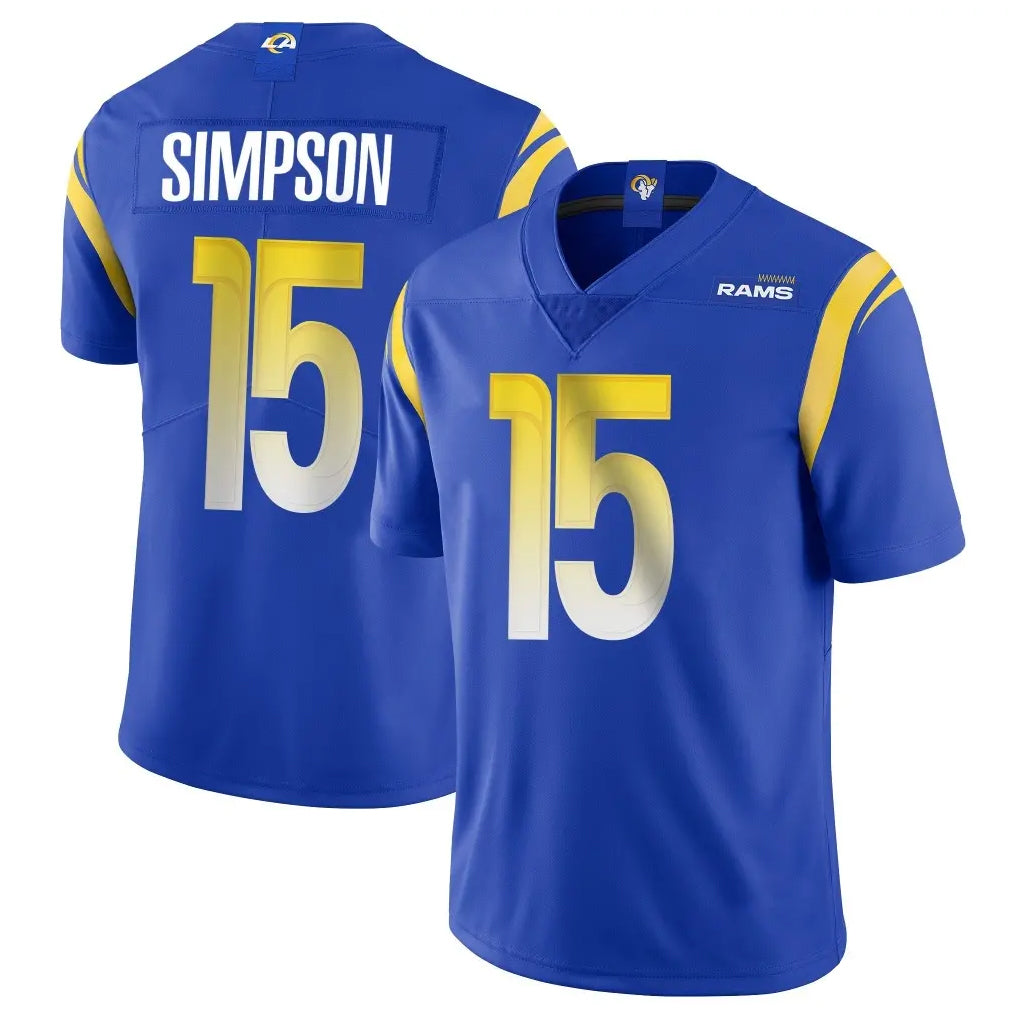 Choea LA.Rams #15 Ty Simpson Player Royal Limited Vapor Untouchable Home Game Stitched Jerseys