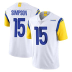 Choea LA.Rams #15 Ty Simpson Player White Limited Vapor Untouchable Home Game Stitched Jerseys