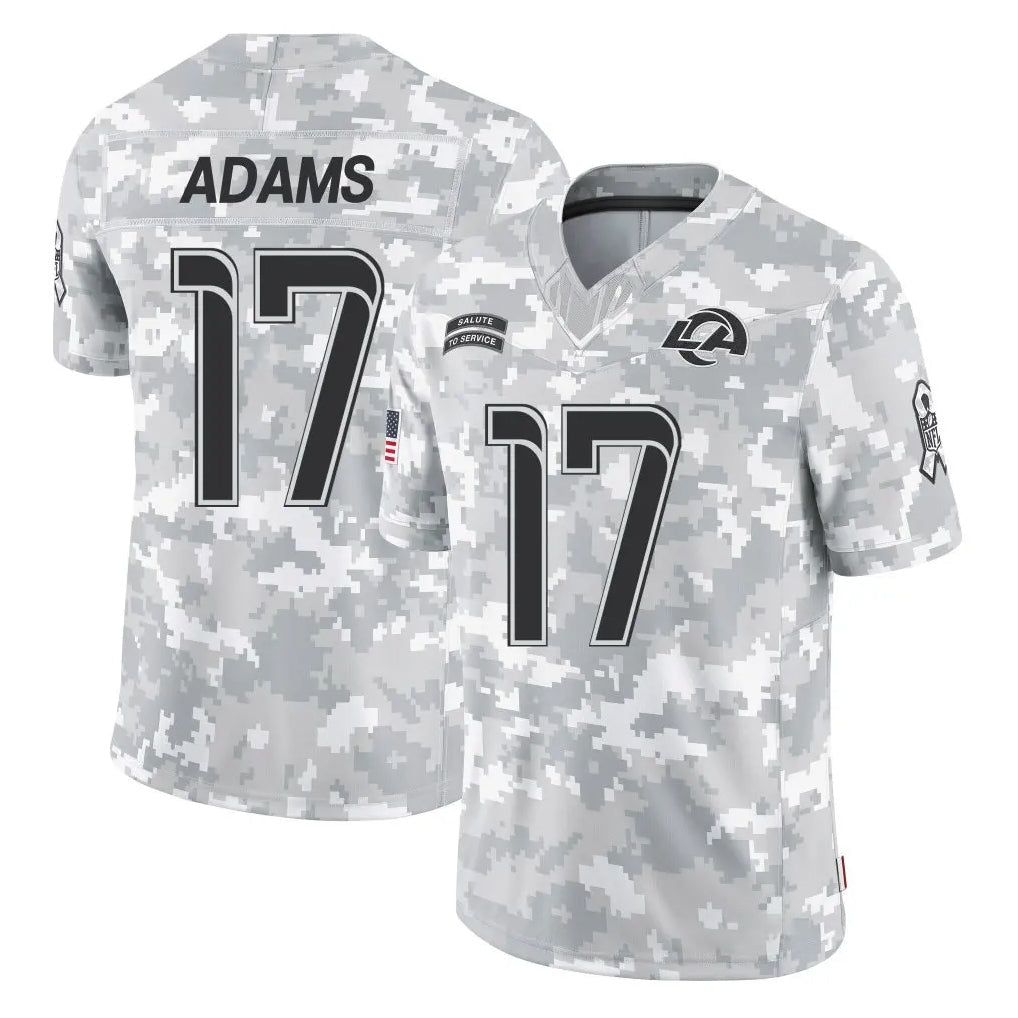 Choea LA.Rams #17 Davante Adams Player Arctic Camo Salute To Service Limited Game Stitched Jerseys