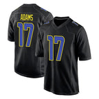 Choea LA.Rams #17 Davante Adams Player Black Fashion Limited Home Game Stitched Jerseys