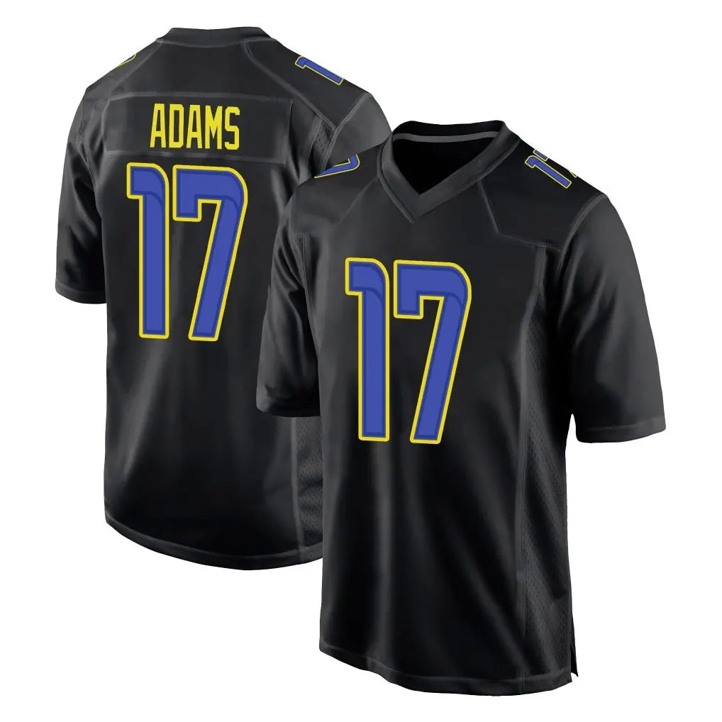 Choea LA.Rams #17 Davante Adams Player Black Fashion Limited Home Game Stitched Jerseys