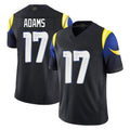 Choea LA.Rams #17 Davante Adams Player Black Midnight Rivalries Collection Limited Home Game Stitched Jerseys