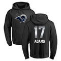 Choea LA.Rams #17 Davante Adams Player Black Pullover Hoodie Limited Game Stitched Jerseys