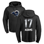 Choea LA.Rams #17 Davante Adams Player Black Pullover Hoodie Limited Game Stitched Jerseys