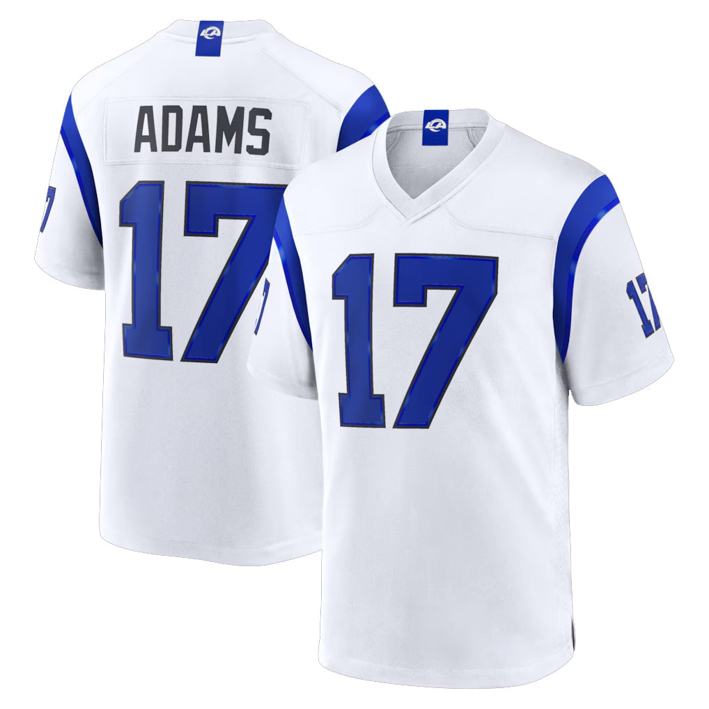 Choea LA.Rams #17 Davante Adams Player Fearsome White Home Game Stitched Jerseys