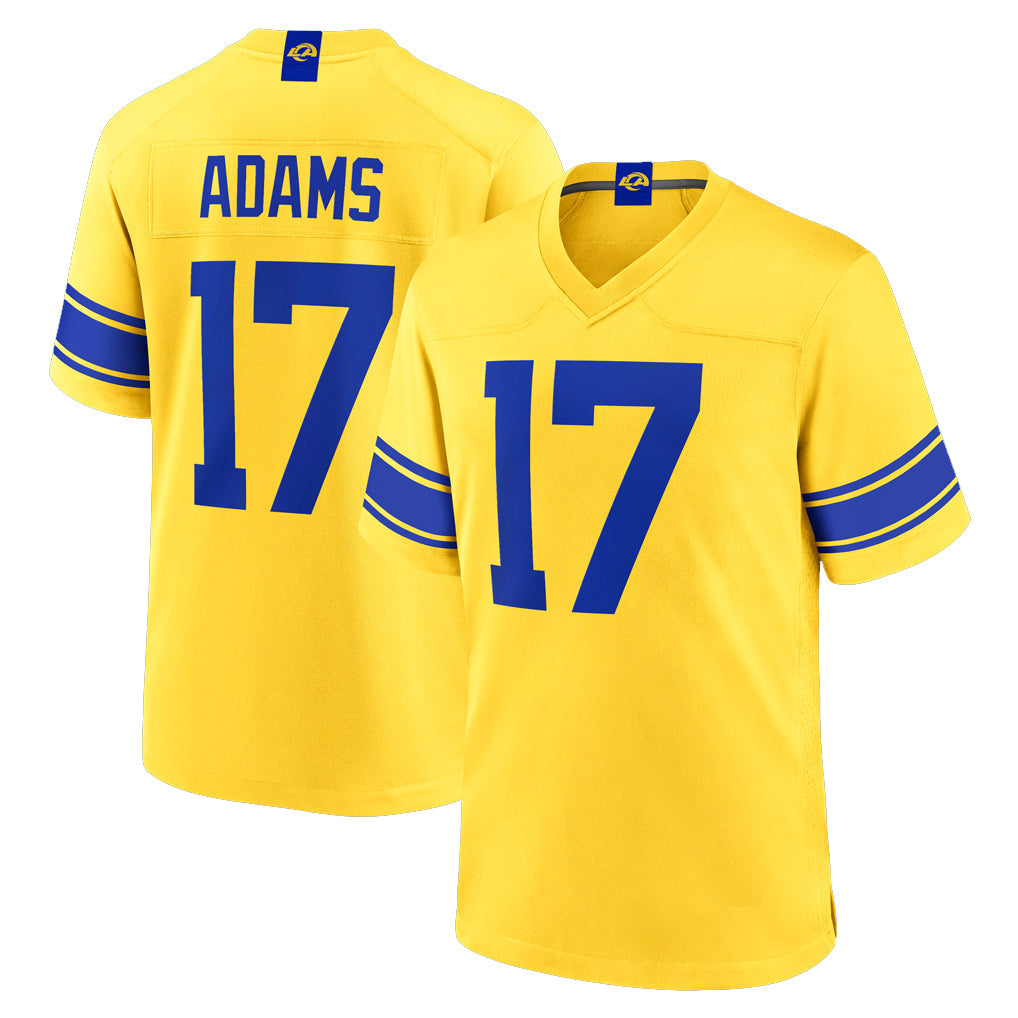 Choea LA.Rams #17 Davante Adams Player Gold Classic Sol Home Game Stitched Jerseys