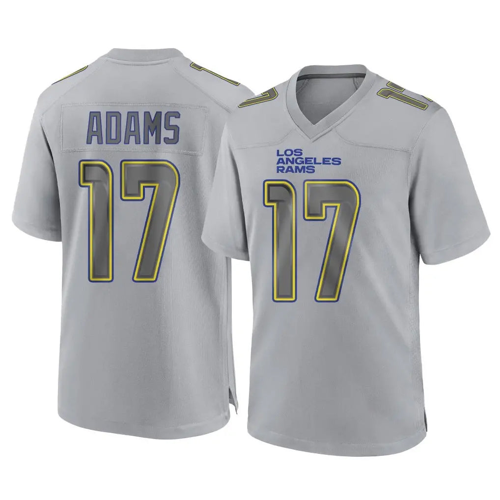 Choea LA.Rams #17 Davante Adams Player Gray Atmosphere Fashion Home Game Stitched Jerseys